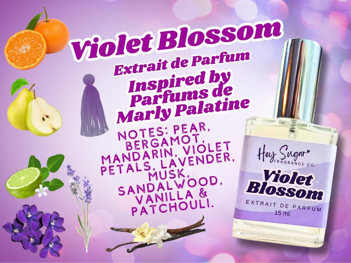 Violet Blossom Perfume – Powdery Soft Floral Elegance