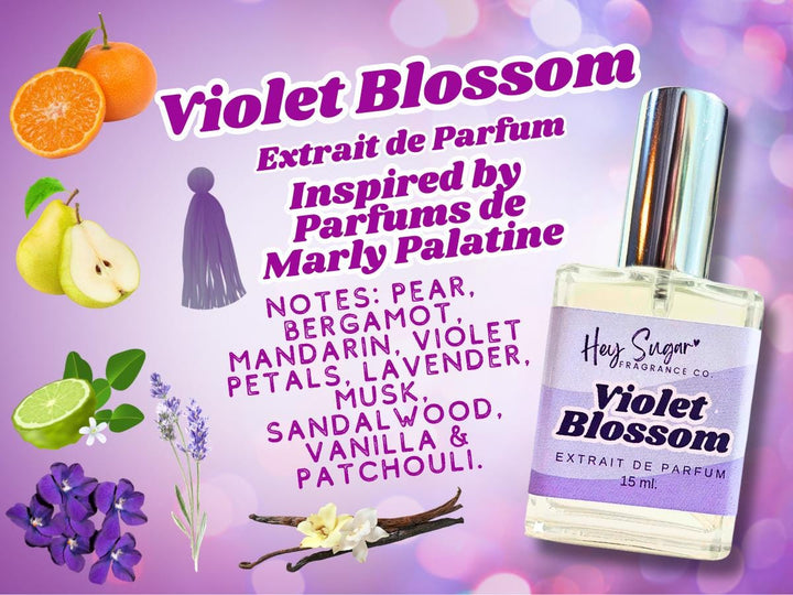 Violet Blossom Perfume – Powdery Soft Violet Floral Elegance - Inspired by Parfums de Marly Palatine