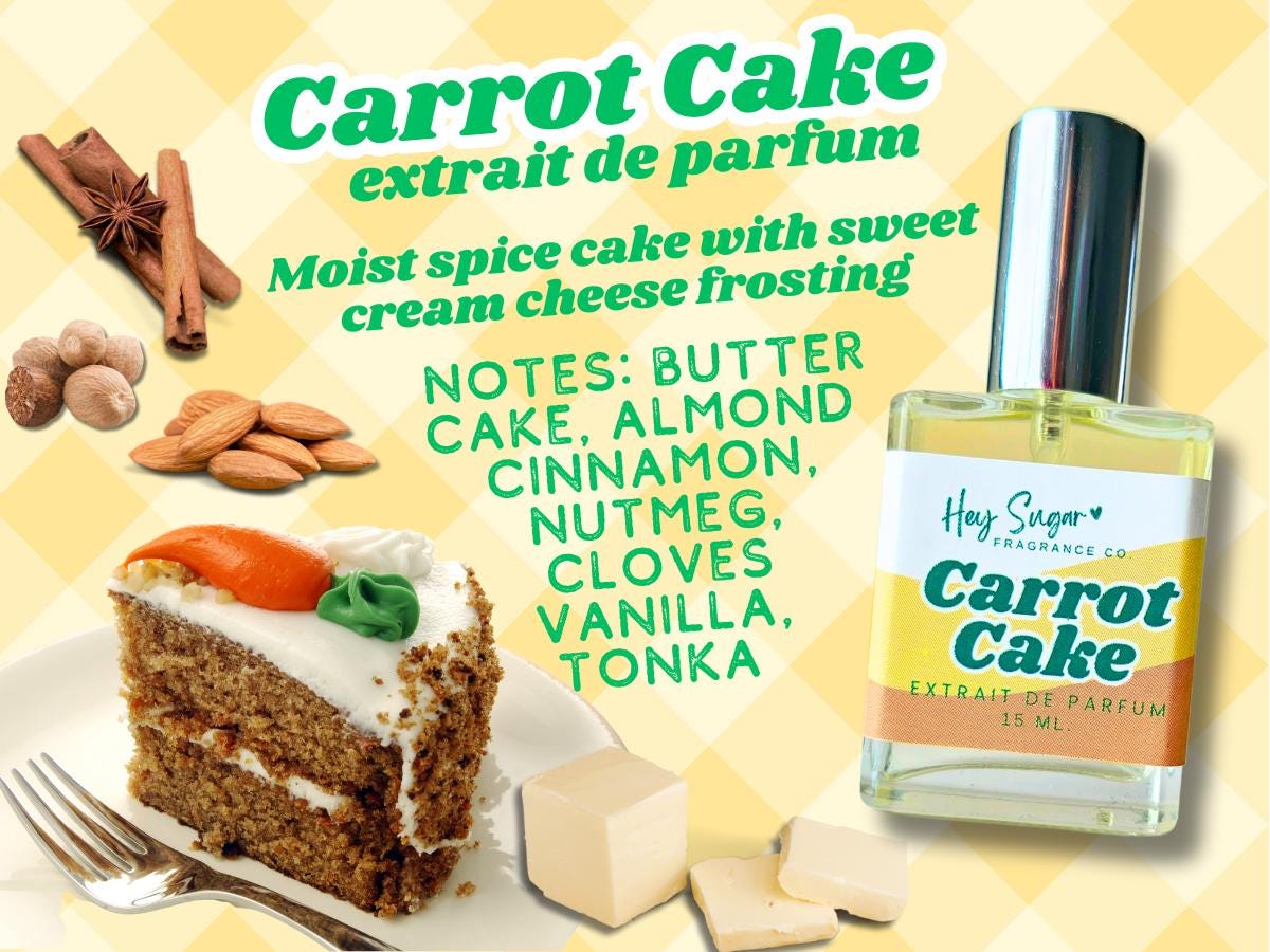 Carrot Cake Perfume – Sweet Spicy Bakery Gourmand Scent