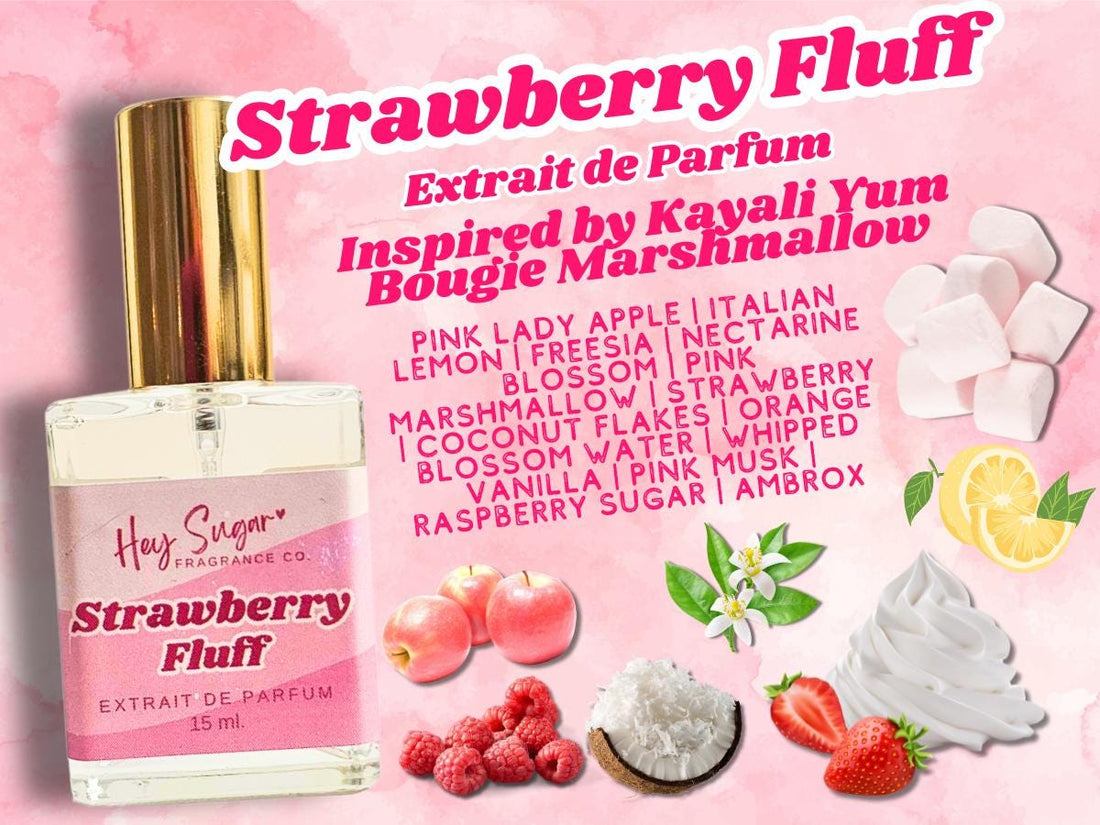Strawberry Fluff Perfume - Inspired by a YUM-my marshmallow fragrance