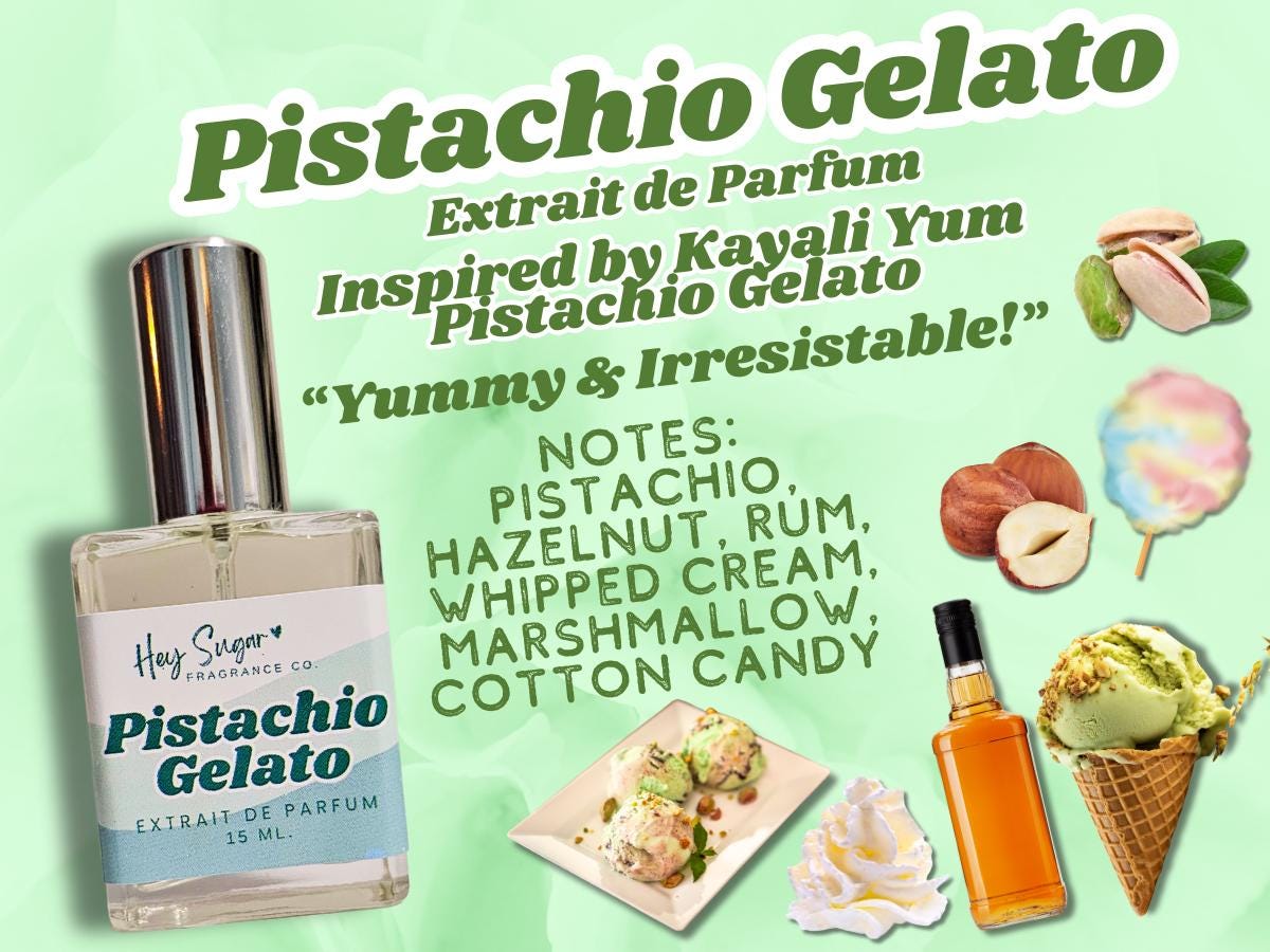 Pistachio Gelato Perfume – Sweet Nutty Gourmand Scent