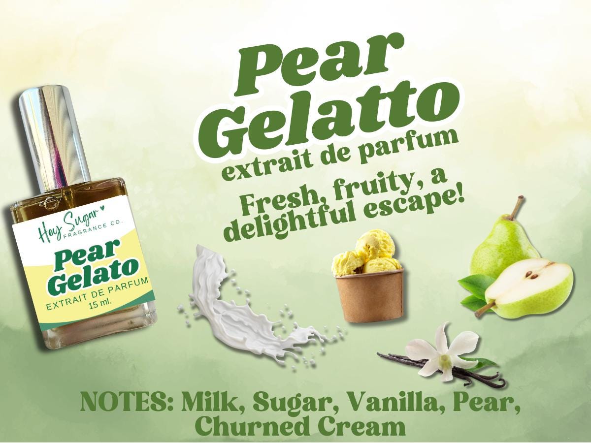 Pear Gelato Perfume – Juicy Fruity Gourmand Scent