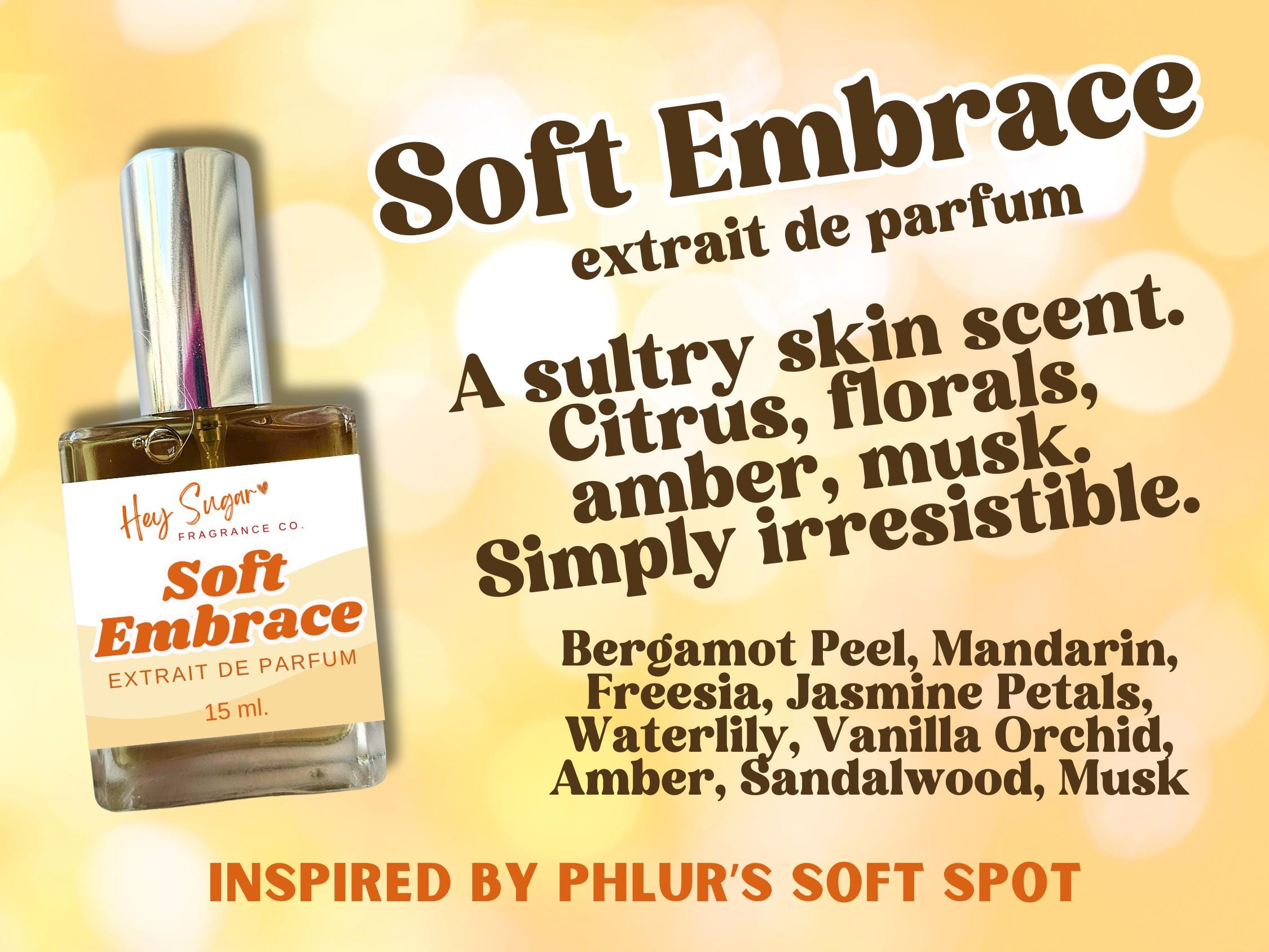 Soft Embrace Perfume – Inspired by Phlur Soft Spot - A Cozy Skin Scent, Clean Girl Fragrance