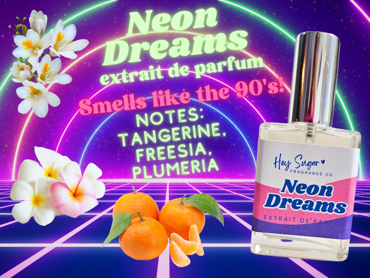 Neon Dreams Perfume – Fruity Floral,  90s Nostalgia Scent