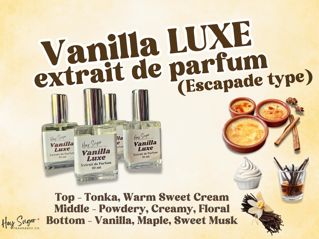 Vanilla Luxe Perfume – Gourmand Crème Brûlée Scent