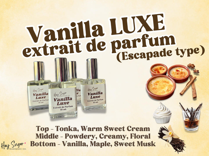 Vanilla Luxe Perfume – Gourmand Crème Brûlée Scent