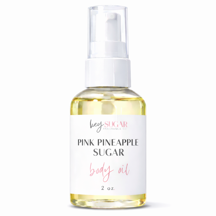 Pink Pineapple Sugar Body Oil – Sweet Pink Pineapple, Palm Sugar & Sun-Drenched Nectar – Tropical Summer Fragrance Oil – Inspired by Pink Pineapple Sunrise BBW