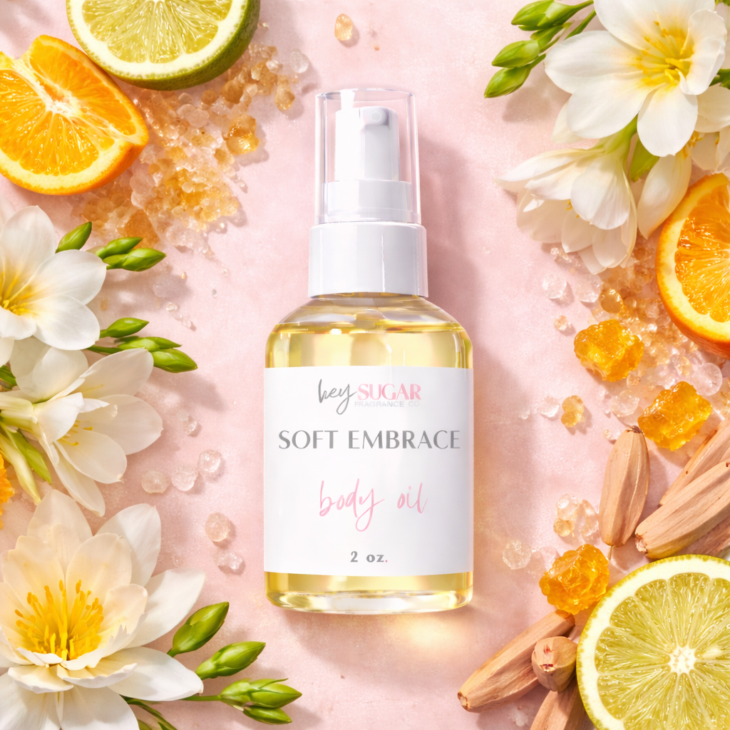 Soft Embrace Body Oil – Bergamot, Jasmine & Amber Musk – Soft Skin Scent – Phlur Soft Spot Dupe – Feminine Clean Fragrance Oil