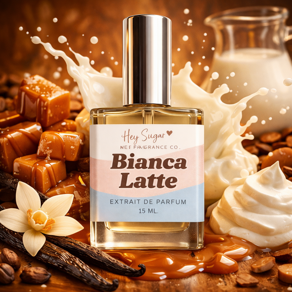 Bianca Latte Perfume – Creamy Vanilla Caramel Gourmand - Inspired by Bianco Latte - Cozy Dessert Fragrance
