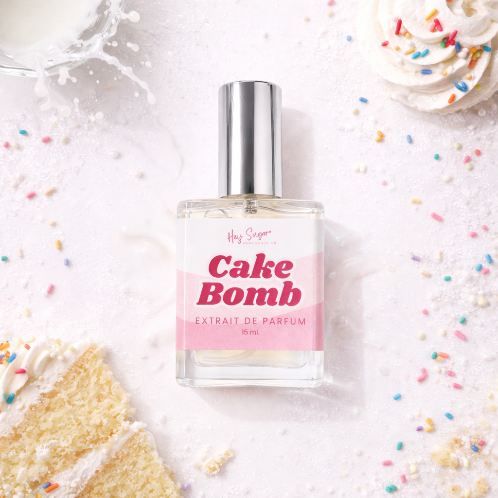 Cake Bomb Perfume – Vanilla Cake Batter, Buttercream Frosting & Sugared Vanilla – Gourmand Bakery Fragrance