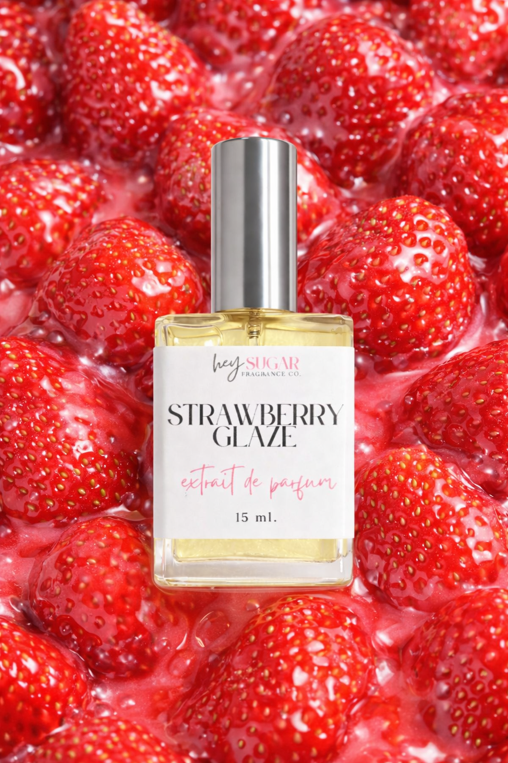 Strawberry Glaze Perfume – Strawberry & Whipped Cream Gourmand – Inspired by Jousset – Sweet Creamy Berry Fragrance