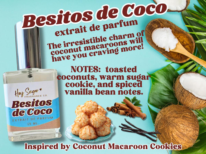 Besitos De Coco Perfume - Coconut Macaroon Fragrance, Gourmand Perfume