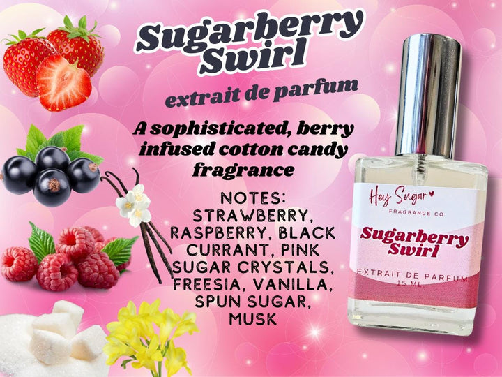 Sugarberry Swirl Perfume – Fruity, Sweet Berries & Cotton Candy Fragrance