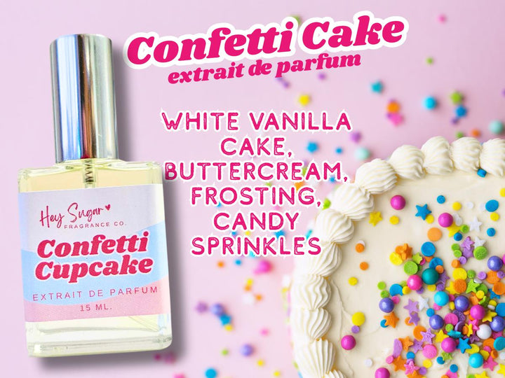 Vanilla Buttercream scented perfume:
Confetti Cake Vanilla Buttercream Perfume – sweet gourmand fragrance with notes of fluffy vanilla cake, rich buttercream frosting, and colorful sprinkles. Perfect gift for her, birthday perfume, dessert-inspired scent, long-lasting extrait de parfum, cute feminine packaging, bakery perfume, handmade fragrance, affordable luxury perfume, cruelty-free, trending TikTok perfume, fun candy scent, gift for her, marshmallow perfume, vanilla perfume
