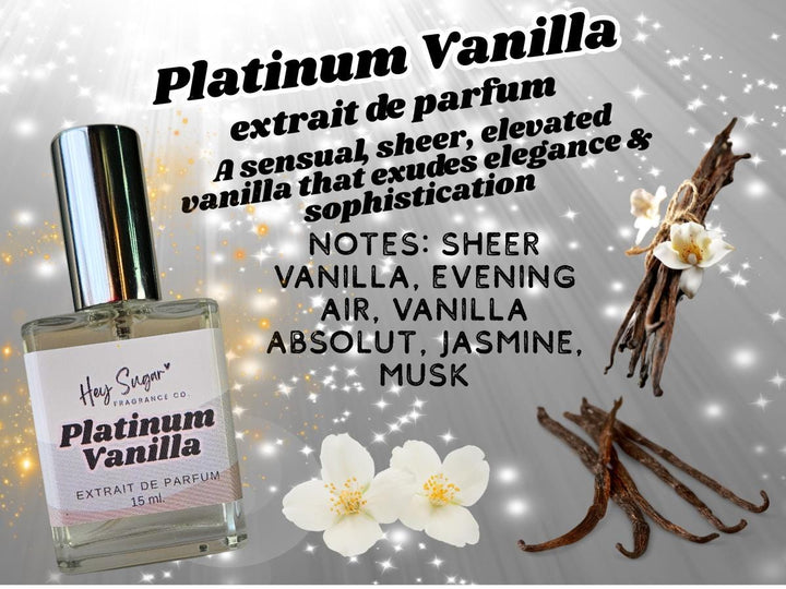 Platinum Vanilla Perfume – Elegant Vanilla & Golden Musk Scent