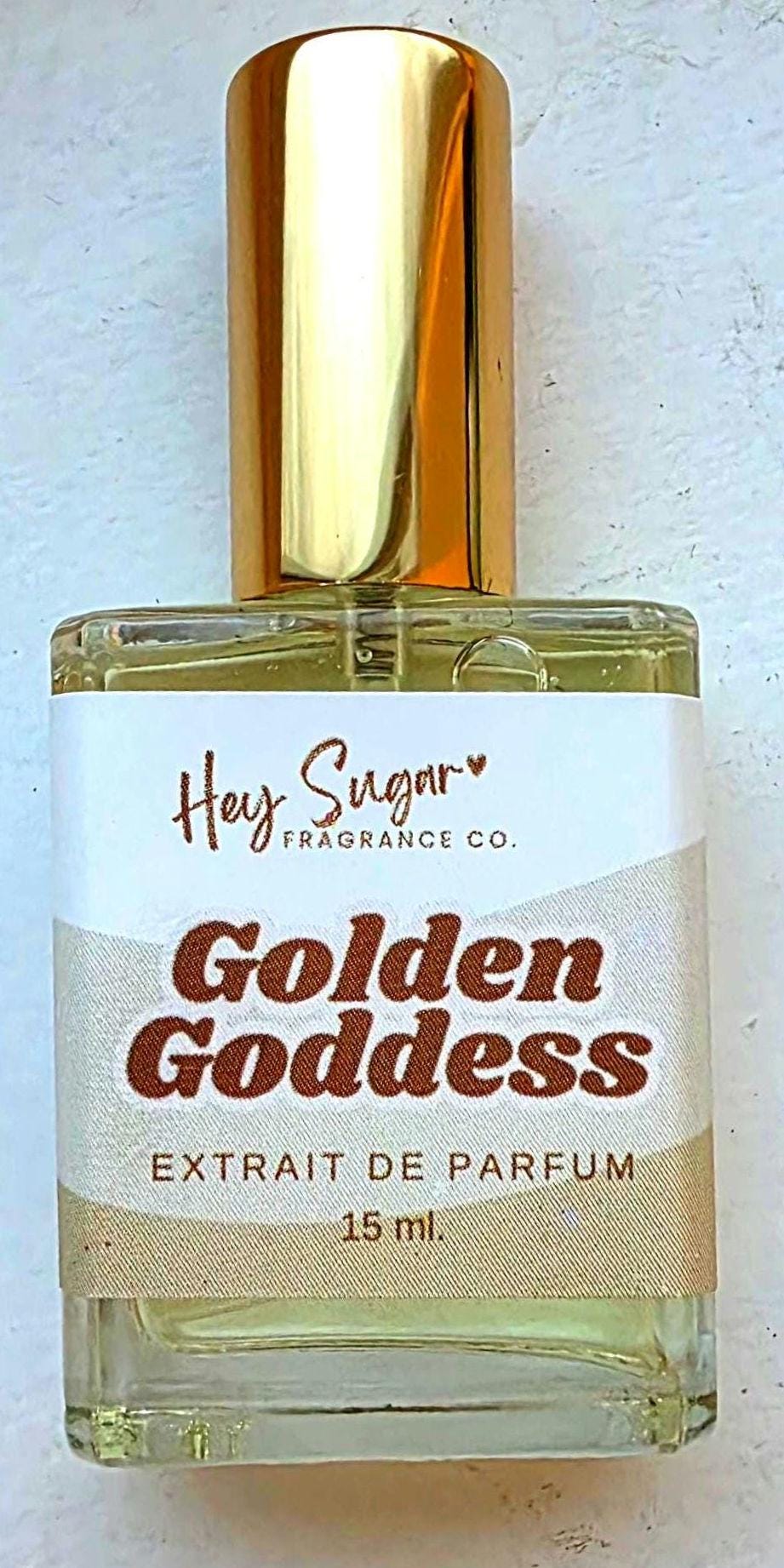 Golden Goddess Perfume – Inspired by Phlur Golden Rule, Amber Vanilla Musk Clean Girl Scent
