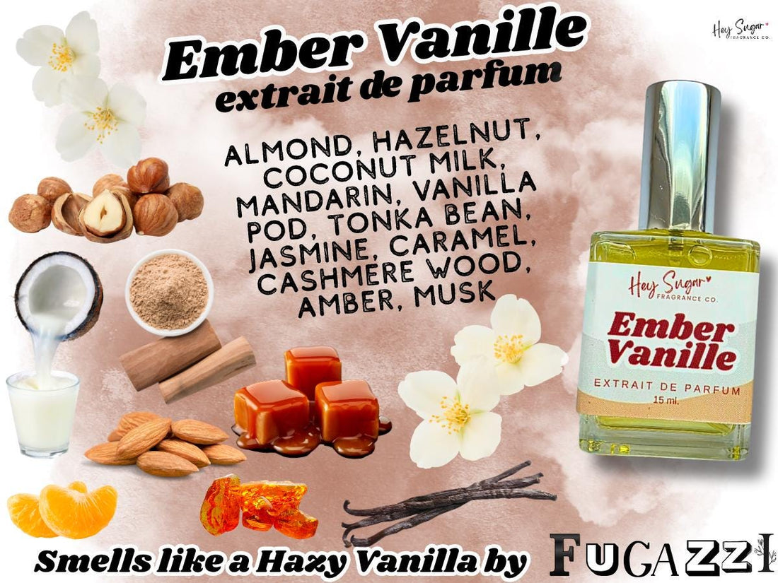 Ember Vanille Perfume – Inspired by Vanilla Haze by Fugazzi, Smoky Vanilla Caramel Scent