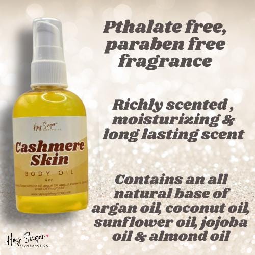 Cashmere Skin Body Oil-Sophisticated Spicy, Vanilla Skin type, gourmand layering oil, natural oil base, gift for her, non greasy formula