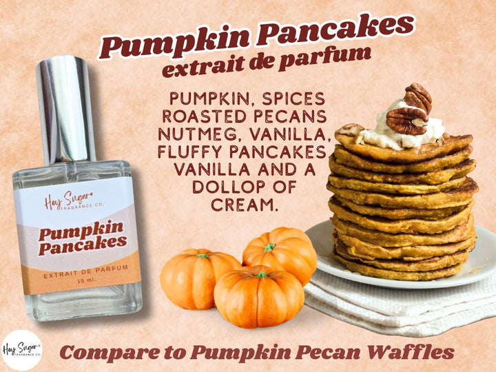 Pumpkin Pancakes Perfume - Fall gourmand fragrance, compare to pumpkin pecan waffles, gift for her, perfume samples available, fall favorite