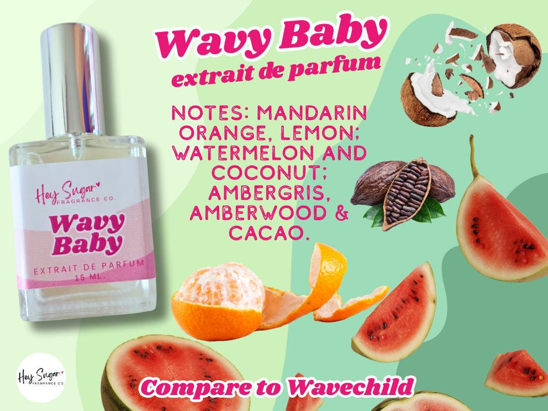 Wavy Baby Perfume – Inspired by Wavechild, Watermelon Citrus Summer Scent, Niche Fragrance