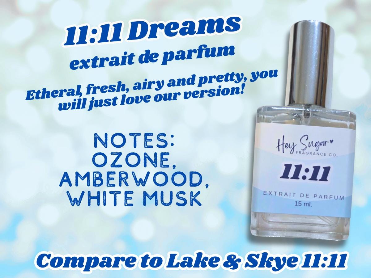 Lake and skye, lake and skye dupe, 1111 dupe, 11:11 dupe, airy musk, clean girl perfume, skin fragrance, gourmand perfume, ozone perfume, white musk perfume, gift for her, hey sugar fragrance, sugar me sweet, sexy perfume, fresh perfume, gift for her, gift under 20, stocking stuffer, niche perfume, indie perfume, dupe perfume, spring perfume, bedtime perfume, layering perfume, soft perfume, sugar me sweet, land of aahs, bath body works, victoria secrets, bronze fox, pink lady skincare