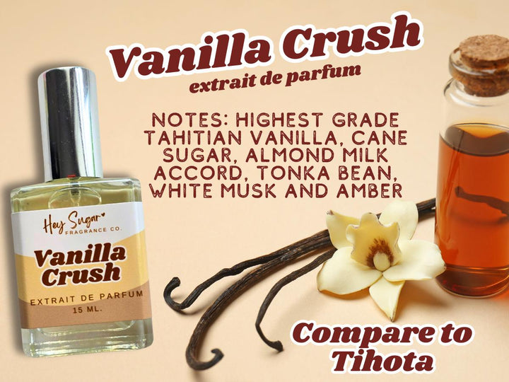 vanilla crush perfume, tihota dupe, layering perfume, sugar me sweet, andromedas moon tihota, vanilla gourmand perfume, sweet vanilla perfume, creamy vanilla fragrance, inspired by tihota, pure vanilla perfume, warm vanilla scent, cozy vanilla perfume, sugary vanilla perfume, marshmallow vanilla perfume, vanilla extract perfume, gourmand fragrance, long lasting vanilla perfume, niche perfume dupe, affordable luxury perfume, travel size perfume, 15ml perfume, soft vanilla scent
