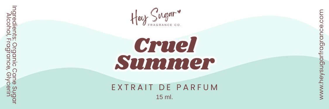 Cruel Summer Perfume - Fruity Floral Gourmand, Citrus Caramel Coconut, Layering Perfume, Gift for Her