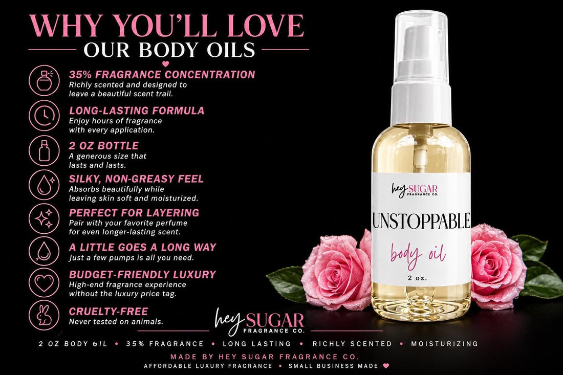 Unstoppable Body Oil -#26 | Long Lasting Body Oil | Ultimate Clean Girl Scent - Luxury Laundry Scent - Affordable Body Oil -2 oz perfume oil