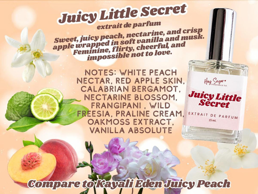 Peach Perfume - Eden Juicy Peach Insp - Affordable Layering Perfume - Fruity Perfume - Sweet Perfume-Summer Gourmand Perfume- Gift for Her